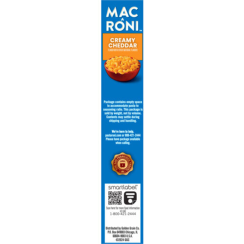 Mac-A-Roni Pasta, Creamy Cheddar