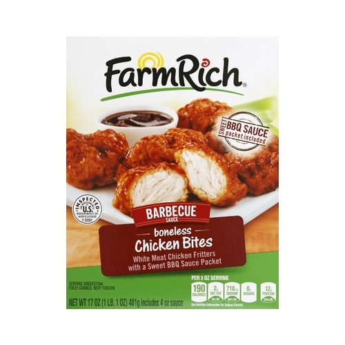 Farm Rich BBQ Boneless Chicken Bites 15 oz