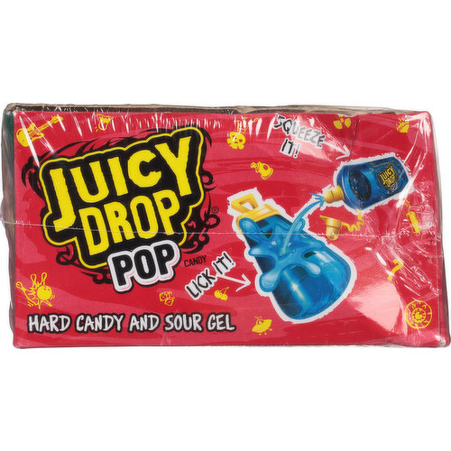 Juicy Drop Hard Candy and Sour Gel, Ages 4+