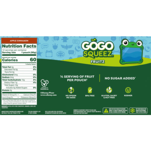GoGo Squeez Apple Cinnamon Fruitz