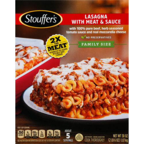 Stouffer's Lasagna with Meat Sauce, Family Size
