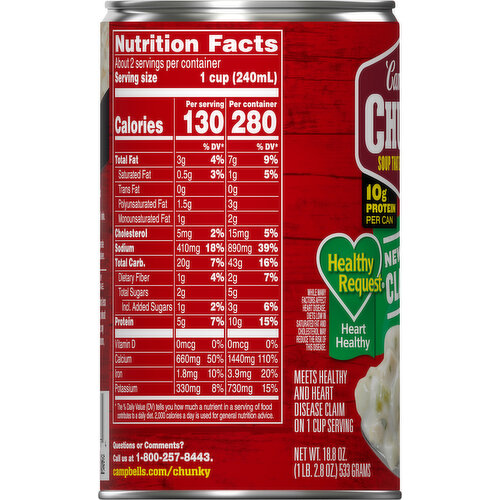 Campbell's New England Clam Chowder Soup