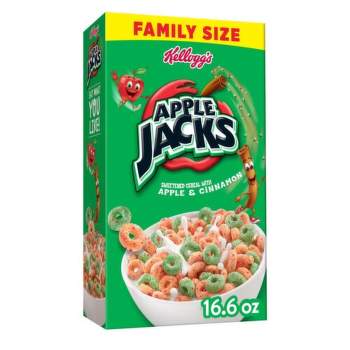 Apple Jacks Breakfast Cereal, Original, Family Size