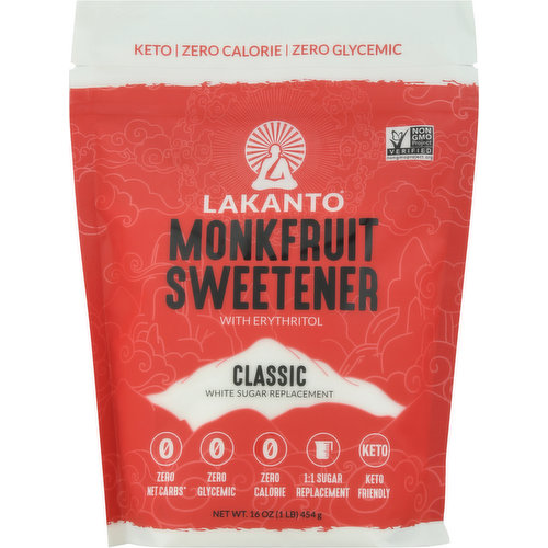 Lakanto Monkfruit Sweetener with Erythritol, Classic