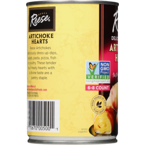 Reese Artichoke Hearts, Delicious, Medium