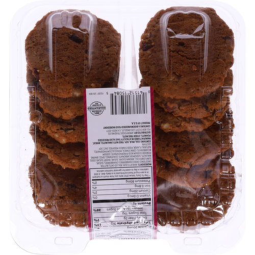 First Street Gourmet Cookies, Premium, Oatmeal Cranberry with Walnuts