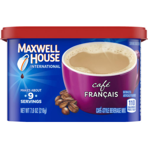 Maxwell House Cafe Francais Cafe Style Beverage Mix