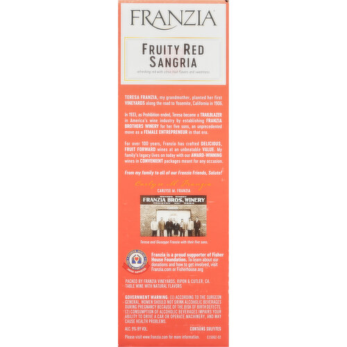 Franzia Sangria, Fruity Red