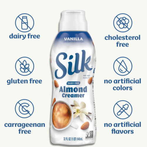 Silk Dairy Free Vanilla Almond Coffee Creamer