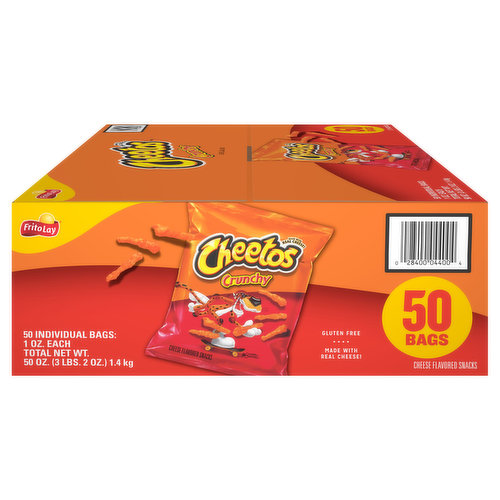 Cheetos Snacks, Cheese Flavored, Crunchy