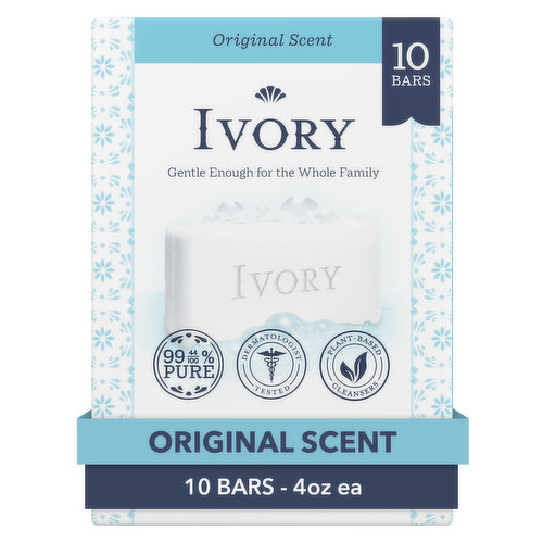 Ivory Original Scent 4 oz., 10 Count