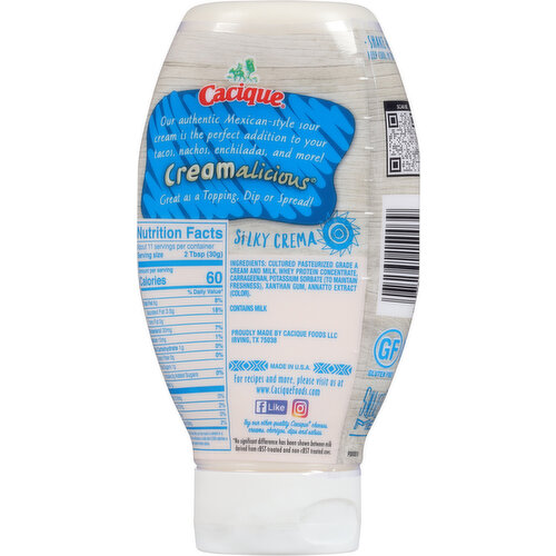 Cacique Sour Cream, Original Crema, Mexican-Style