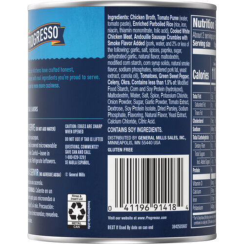 Progresso Traditional Chicken & Sausage Gumbo Soup