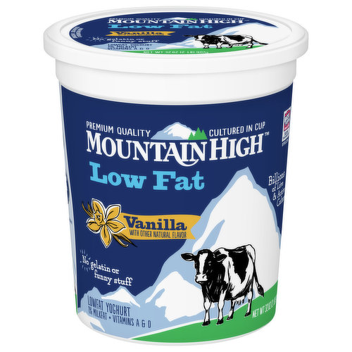 Mountain High Yoghurt, Low Fat, Vanilla