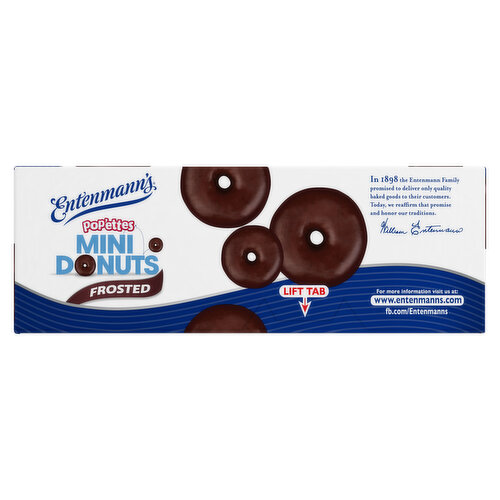 Entenmann's Frosted Chocolate Mini Donuts, 14 oz