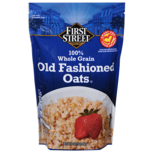 First Street Oats, Old Fashioned, 100% Whole Grain
