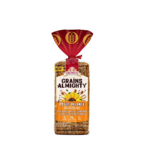 Oroweat Oroweat Grains Almighty Gut Balance Bread, 20 oz