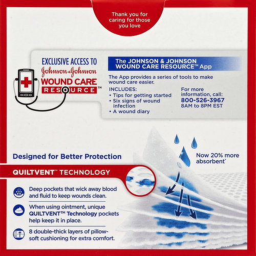 Band-Aid Gauze Pads, Medium