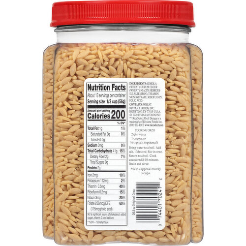 RiceSelect Orzo, Rice-Shaped Pasta