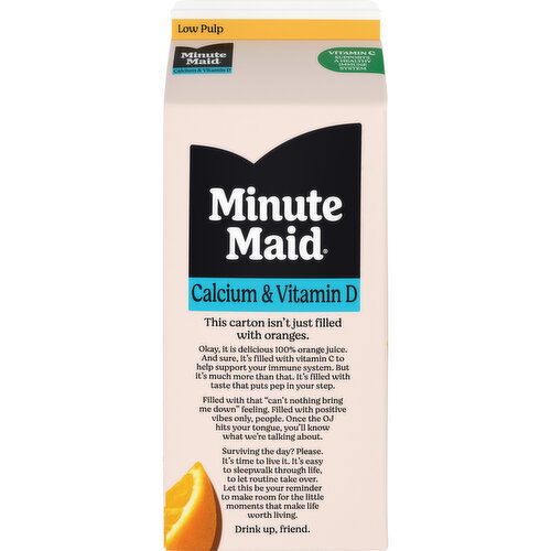 Minute Maid  Orange Juice W/ Calcium, Fruit Juice Drink