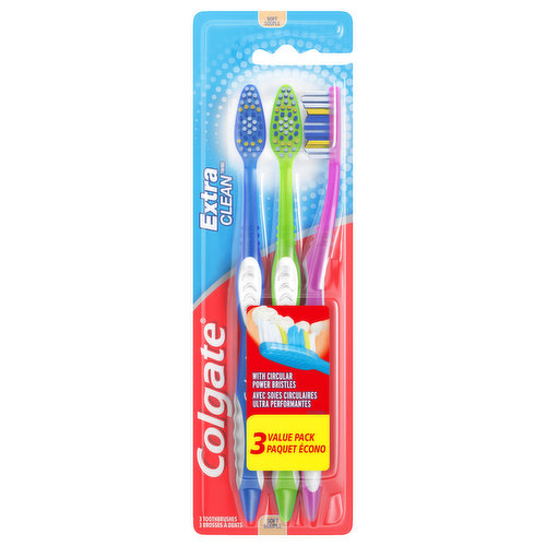 Colgate Adult Manual Full Head Toothbrush, Soft