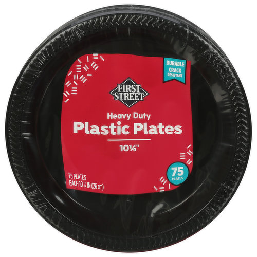 First Street Plates, Plastic, Heavy Duty