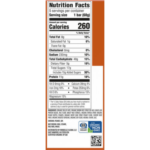 Clif Bar Crunchy Peanut Butter Energy Bars