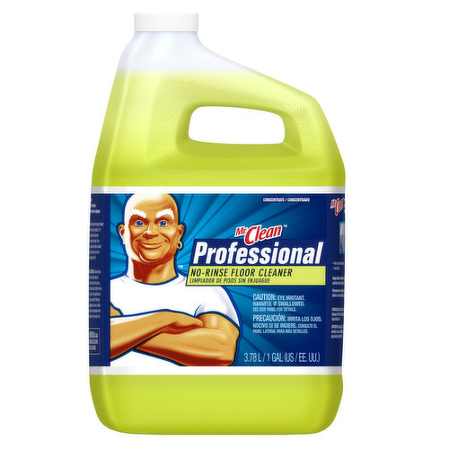 Mr. Clean Professional Professional No-Rinse Floor Cleaner, 1 Gallon (Case of 4)