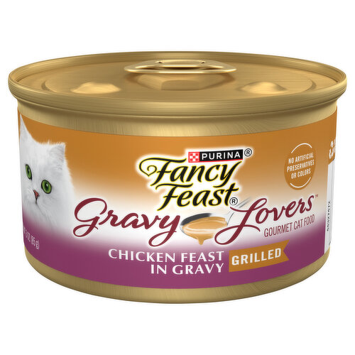 Fancy Feast Cat Food, Gourmet, Chicken Feast in Gravy