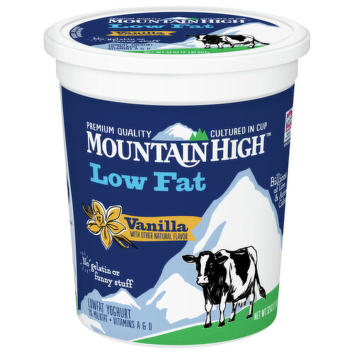 Mountain High Yoghurt, Low Fat, Vanilla