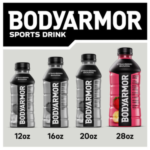 BODYARMOR Strawberry Banana Electrolyte Sports Drink Bottle