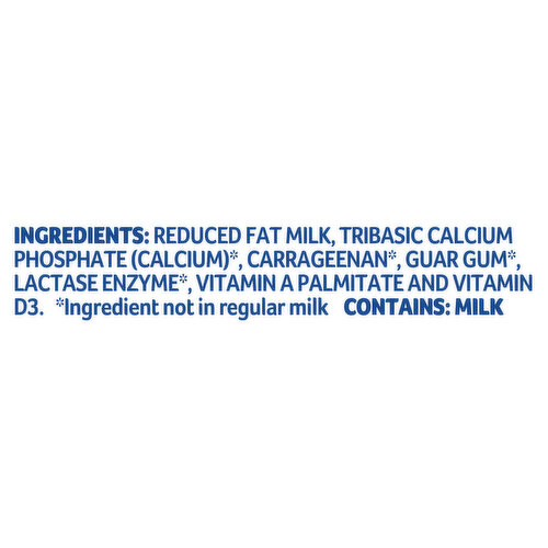 Lactaid Milk, Calcium Enriched, Reduced Fat, 2% Milkfat