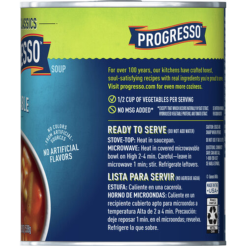 Progresso Soup, Vegetable