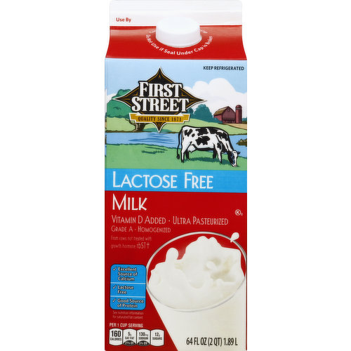 First Street Milk, Lactose Free