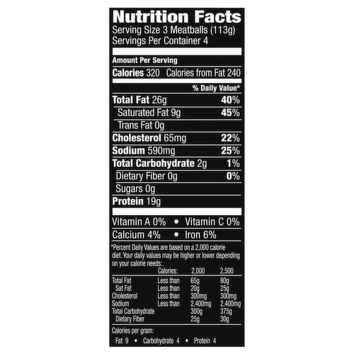 Carando Italian Style Abruzzese Meatballs