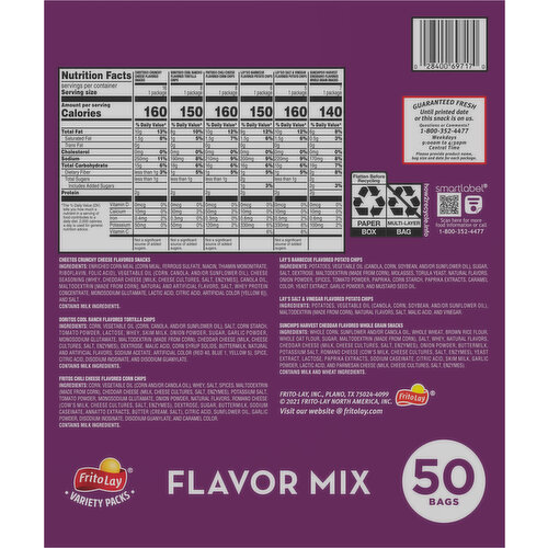 Frito Lay Snacks, Flavor Mix