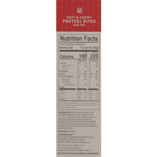 King Arthur Baking Company Pretzel Bites Mix Kit, Soft & Chewy