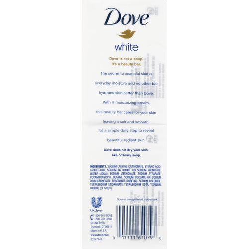 Dove Beauty Bar, White