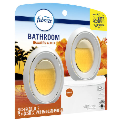 Febreze Bathroom Air Freshener, Odor-Fighting, Hawaiian Aloha