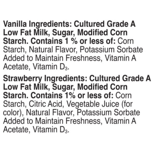 Yoplait Low Fat Smooth Style Strawberry/Vanilla Yogurt Snack Size