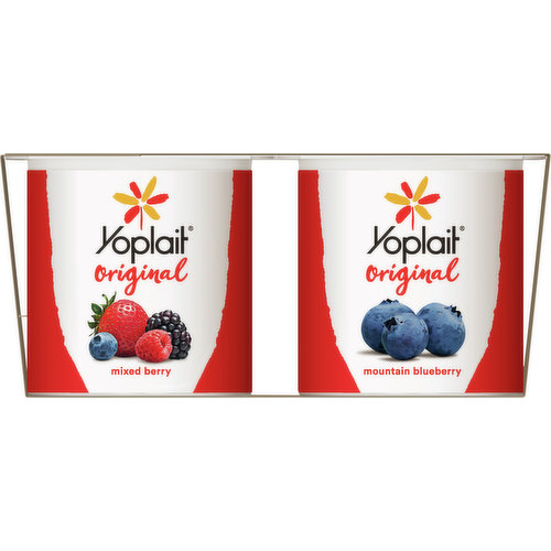 Muller Fruit Up Yogurt, Lowfat, with Fruit Mousse, Blueberry Bliss, Low-Fat & Nonfat