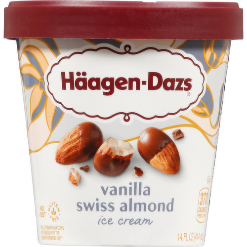 Haagen-Dazs Ice Cream, Vanilla Swiss Almond