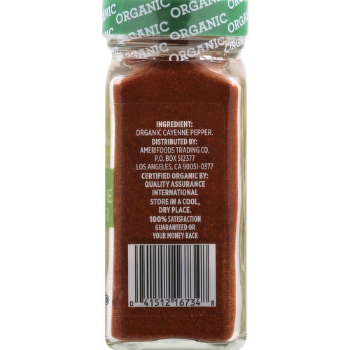 Sun Harvest Cayenne Pepper, Organic