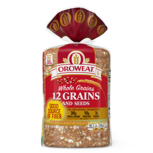 Oroweat Oroweat Whole Grains 12 Grain Bread, 24 oz