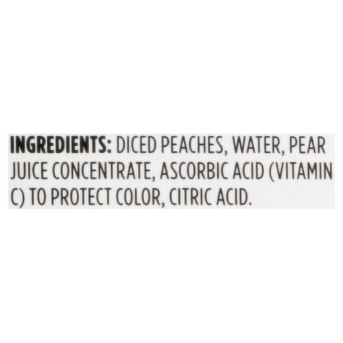 First Street Peaches, Yellow Cling, Diced