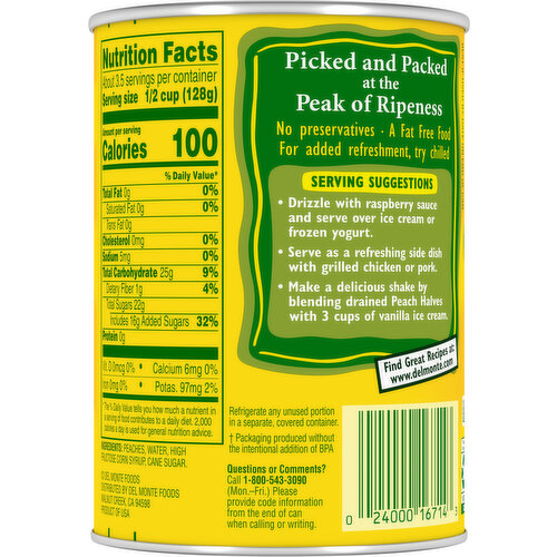Del Monte Peach Halves