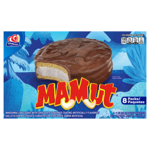 Gamesa Marshmallow Cookie, 8 Packs