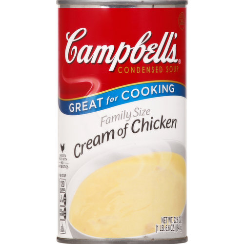Campbell's Condensed Soup, Cream of Chicken, Family Size