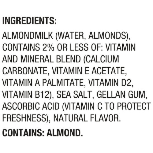 Silk Unsweet Vanilla Dairy Free Vegan Almond Milk