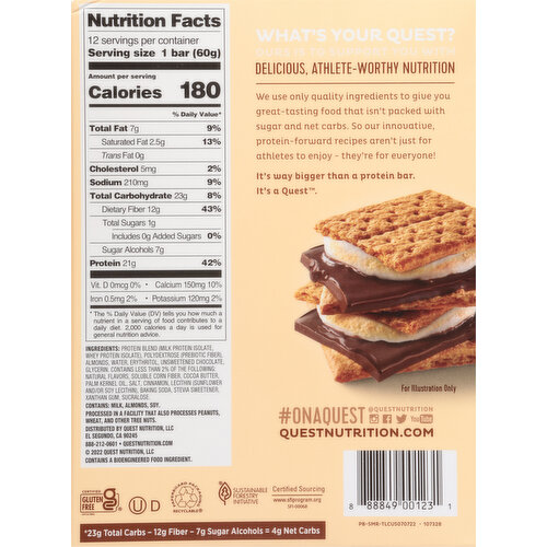 Quest Protein Bar, S'mores